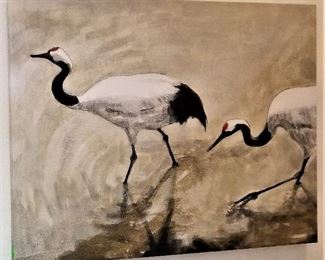 Canvas bird art
