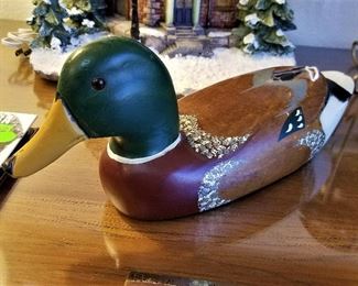 Vintage wooden duck