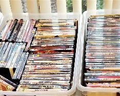 Lots of DVD's and CD's