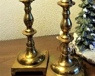 Brass candle holders