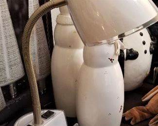 Desk lamp with office supply holder