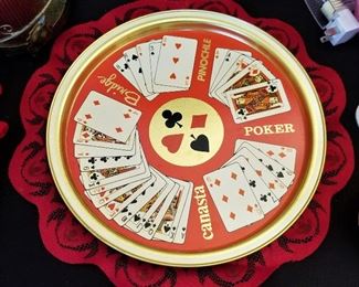 Poker card tray