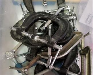 C-clamps and lots of other hand tools
