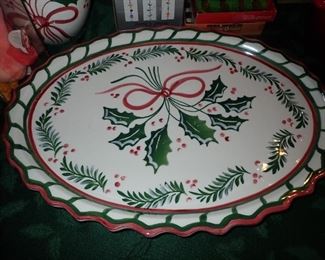 CHRISTMAS SERVING PLATE