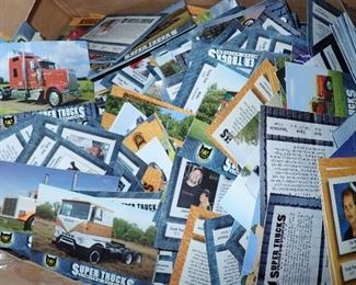 SEMI SUPER TRUCKS CARDS BOX FULL