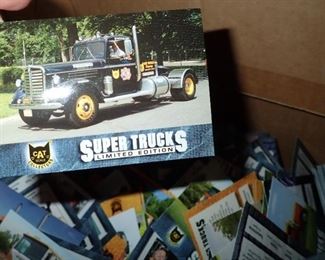 SEMI SUPER TRUCKS CARDS BOX FULL