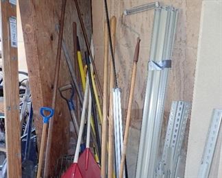 YARD RACKS - SHOVELS - ETC