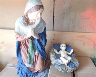nativity set - outdoors - large size