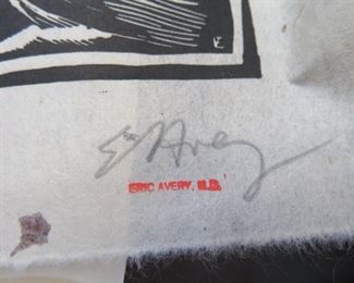 Eric Avery is an artist/printmaker who became a physician during the Vietnam War in the 1970's. In 1974, he received his medical degree from The University of Texas Medical Branch in Galveston, Texas and then in 1978 completed his psychiatry training at the New York State Psychiatric Institute in New York City.  So naturally he became an artist!