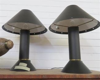 Sensational Postmodern table lamps by Ron Rezek of California