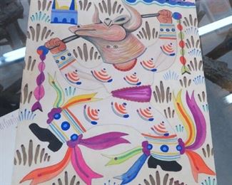 De Servin is known for his folkloric and colonial Mexican imagery and these offerings do not disappoint!