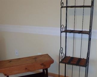 BENCH - METAL SHELF