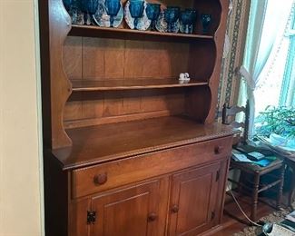 Heywood Wakefield Country Hutch, 4' x 20" x 70"