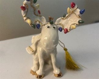 Lenox moose ornament