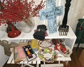 Home decor, religious and Fitz and Floyd