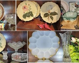 Pretty dishes and decor, plates and platters