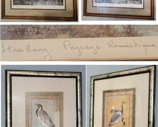 English Cottage Art prints, Oriental birds