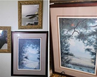 Framed Art and Mirrors