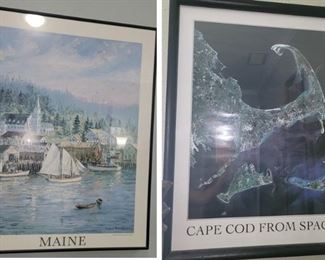 Framed north east / Cape Cod Prints