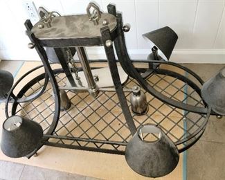 Large kitchen light fixture - pot rack