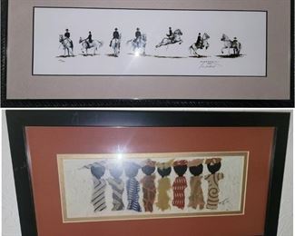 Original art and horse lithograph