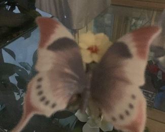 VINTAGE LLADRO PORCELAIN A MOMENTS REST MARIPOSA BUTTERFLY 06173