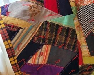 Hand made quilt...of many colors