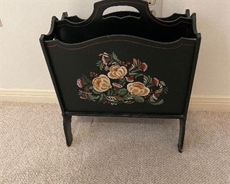 tole painted magazine rack