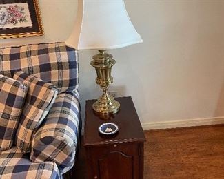 Hooker table and Stiefel lamp