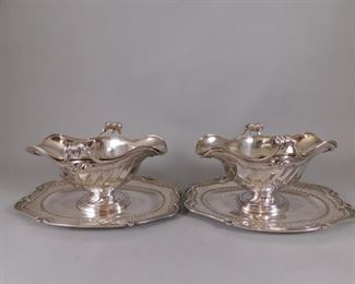 Bointaburet Paris silver sauce boats