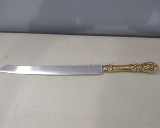 Reed and Barton Francis I Cake/Bread Knife - Sterling Handle
