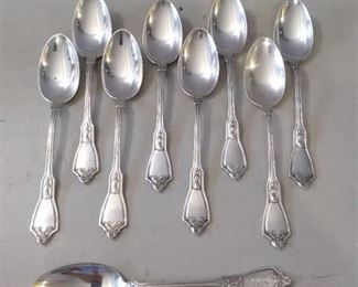 9 Gorham Sterling Spoons