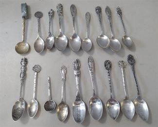 18 Collectible Sterling Mini Spoons