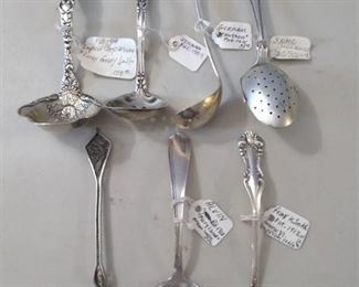 7 Sterling Specialty Spoons/Ladles