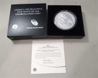 2017 America the Beautiful 5 Ounce Silver Uncirculated Coin - Frederick Douglas