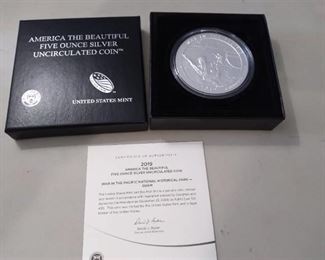 2019 America the Beautiful 5 Ounce Silver Uncirculared Coin - War in the Pacific