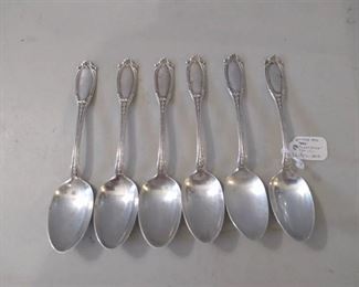 6 Gorham Sterling Teaspoons - Chelmsford