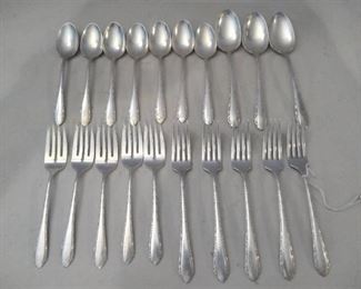 20 Piece Set of Royal Crest Wild Flower Sterling Flatware
