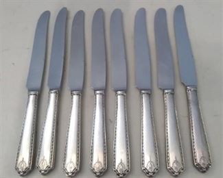 8 Sterling Handled Knives
