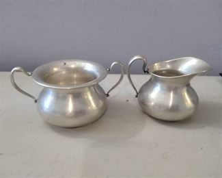 Whiting Sterling Cream and Sugar