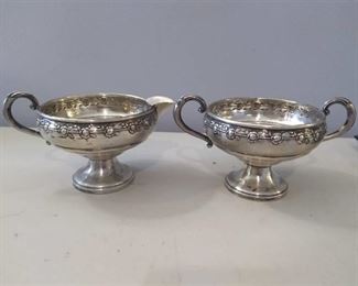 Revere Sterling Weighted Cream and Sugar