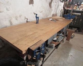 Bay Brand 8' Wood Top Work Bench