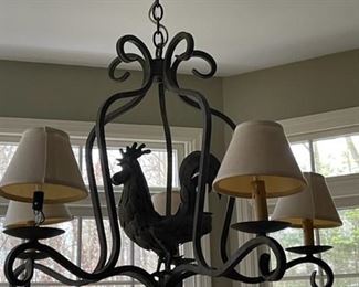 Ethan Allen Rooster Chandelier, $250