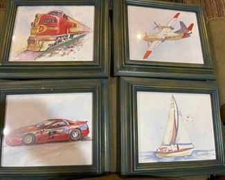  set of four prints 