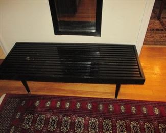 Mid Century Modern Slat Bench CoffeeTable