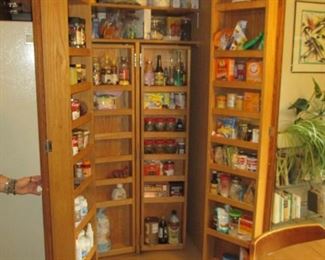 Fantastic Custom Kitchen Storage Cabinet with Movable Shelves and Compartments