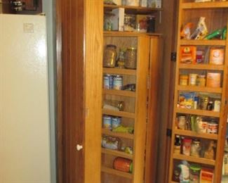 Fantastic Custom Kitchen Storage Cabinet with Movable Shelves and Compartments