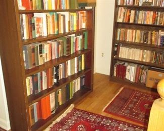 Tons of Books, Book Shelves & Rugs