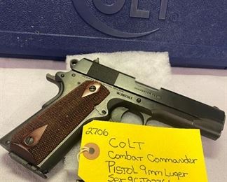 Colt Combat Commander 9mm Luger Pistol