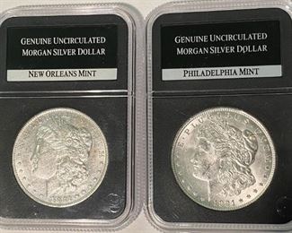 Morgan unc Silver Dollars